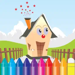 梦想中的房子图画书 - 主页为绘画儿童免费游戏